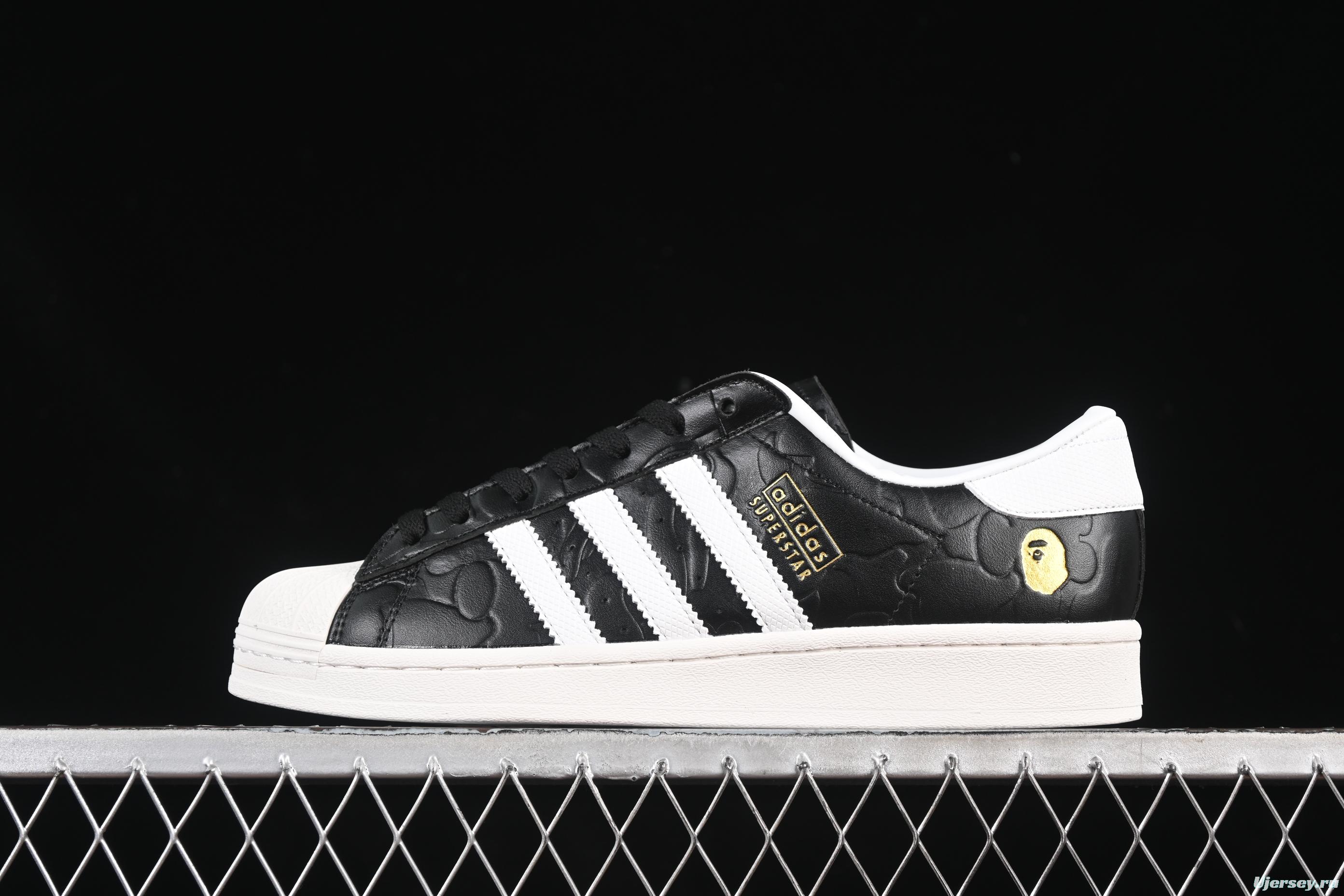 Bape x Adidas Superstar Shell Toe Casual Sneakers - JQ3666