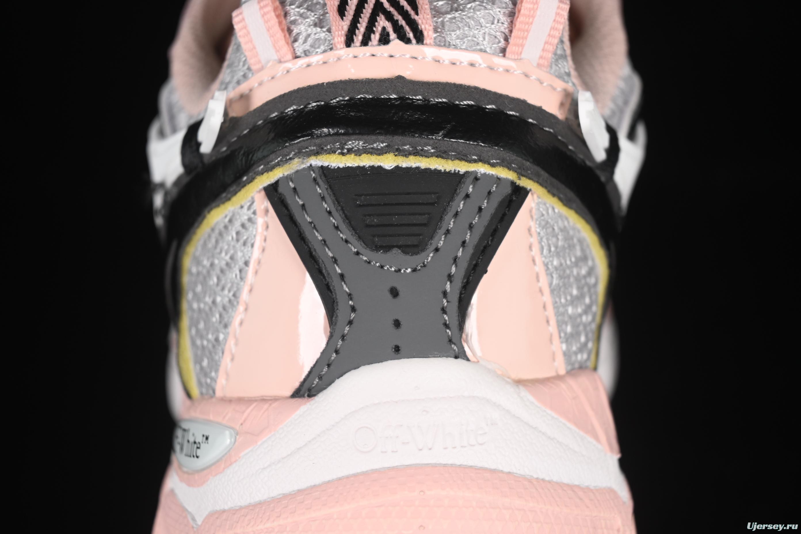 Off-White Be Right Low-Top Lifestyle Sneakers in Silver Pink - C.D4