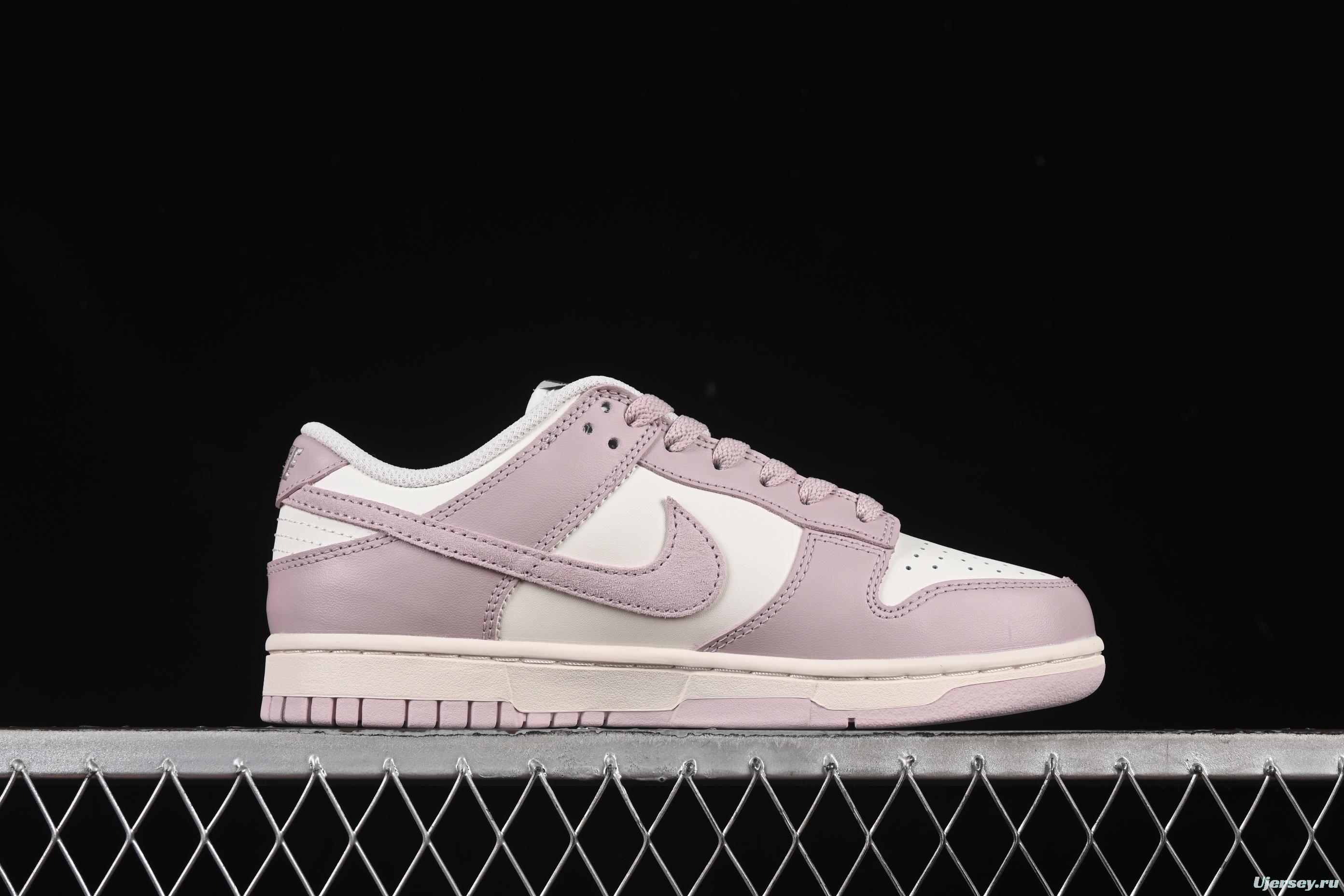 Nike SB Dunk Low White Light Purple Low-Top Casual Skate Shoes - FB9109-122