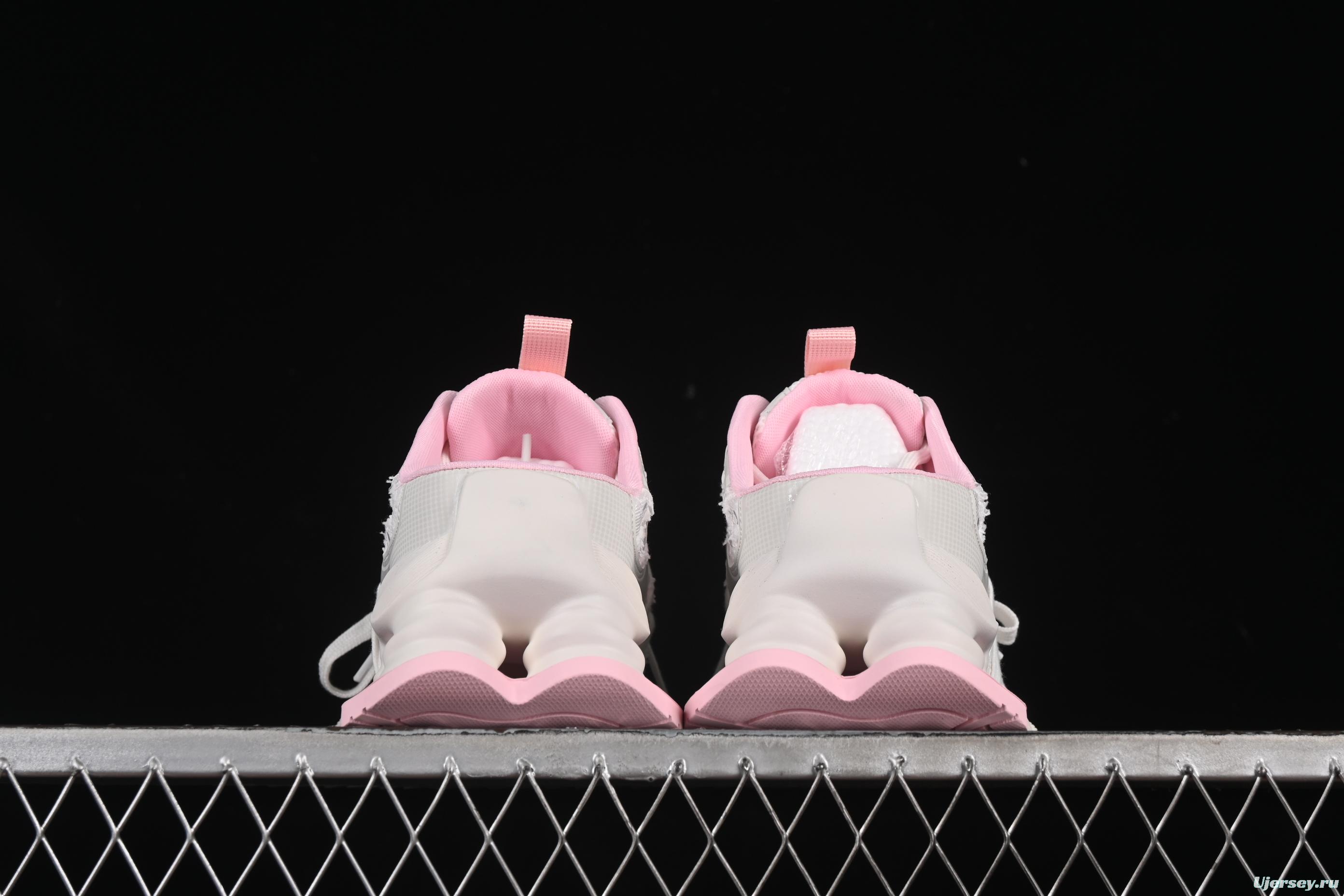 GG-CC Star Same Style Lace-Up Hollow Out Chunky Sneakers with 5cm Height Increase - G25U9910 Pink