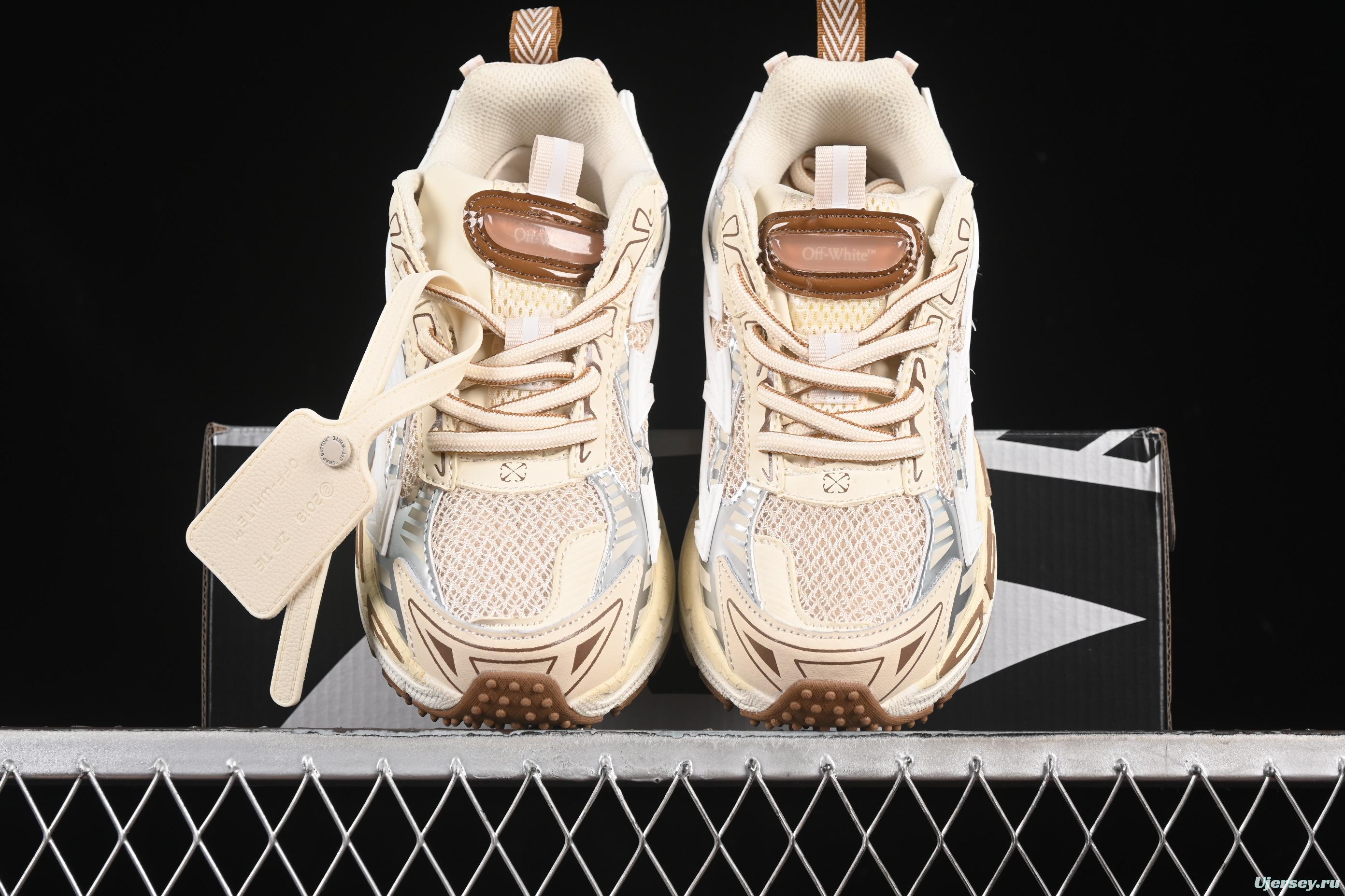 Off-White Be Right Low-Top Lifestyle Sneakers in Beige - C.D4