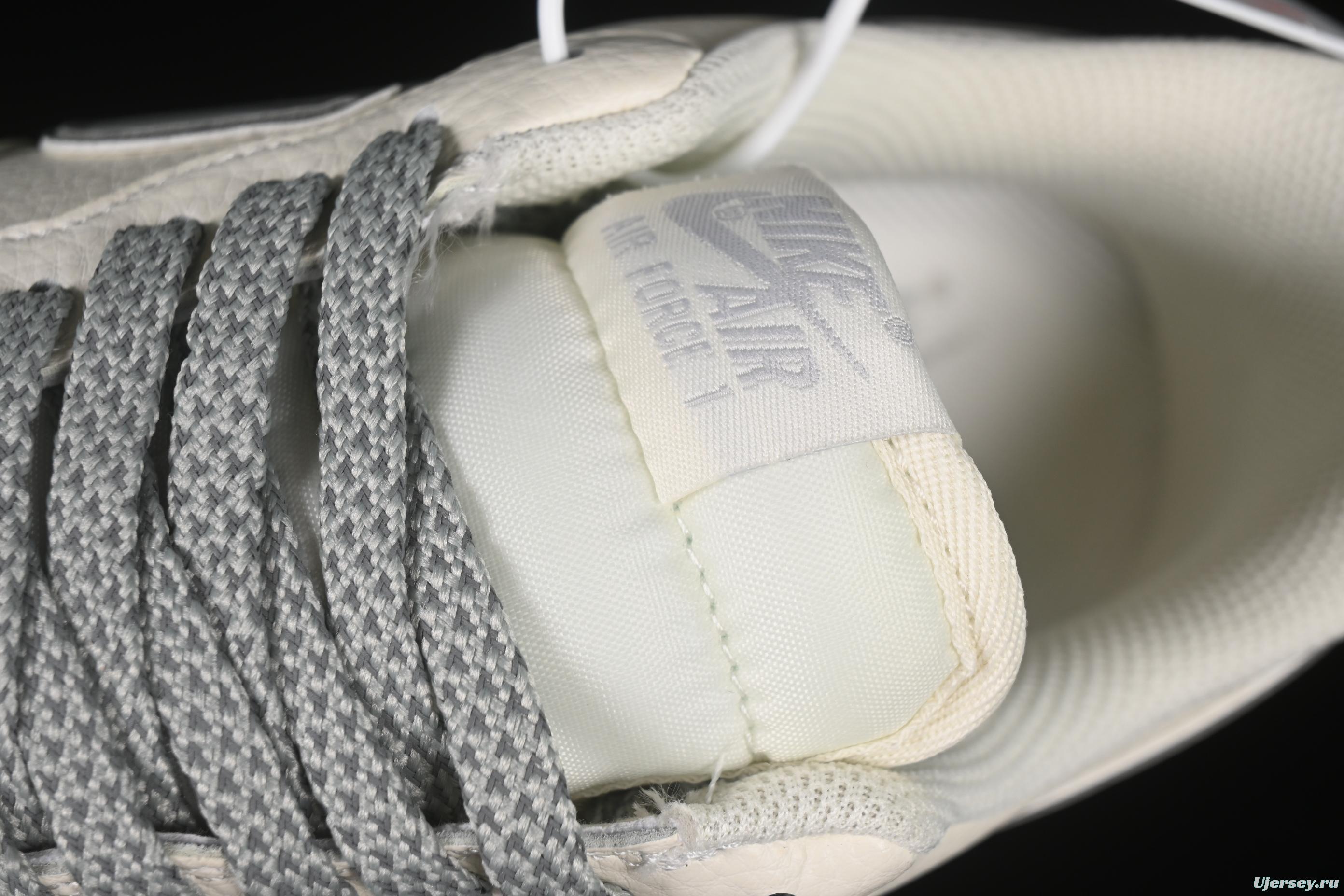 Nike Air Force 1 '07 Low Dream White Grey Swoosh Casual Sneakers - DR2024-106