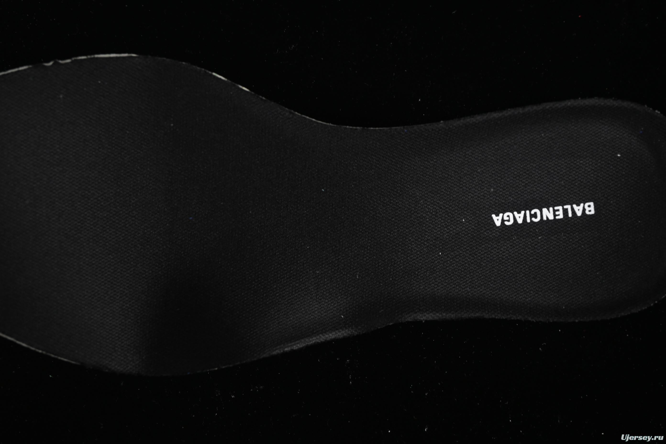 Balenciaga Monday Leather Round Toe Lace-Up Low Top Lifestyle Sneakers - WDWTS4090