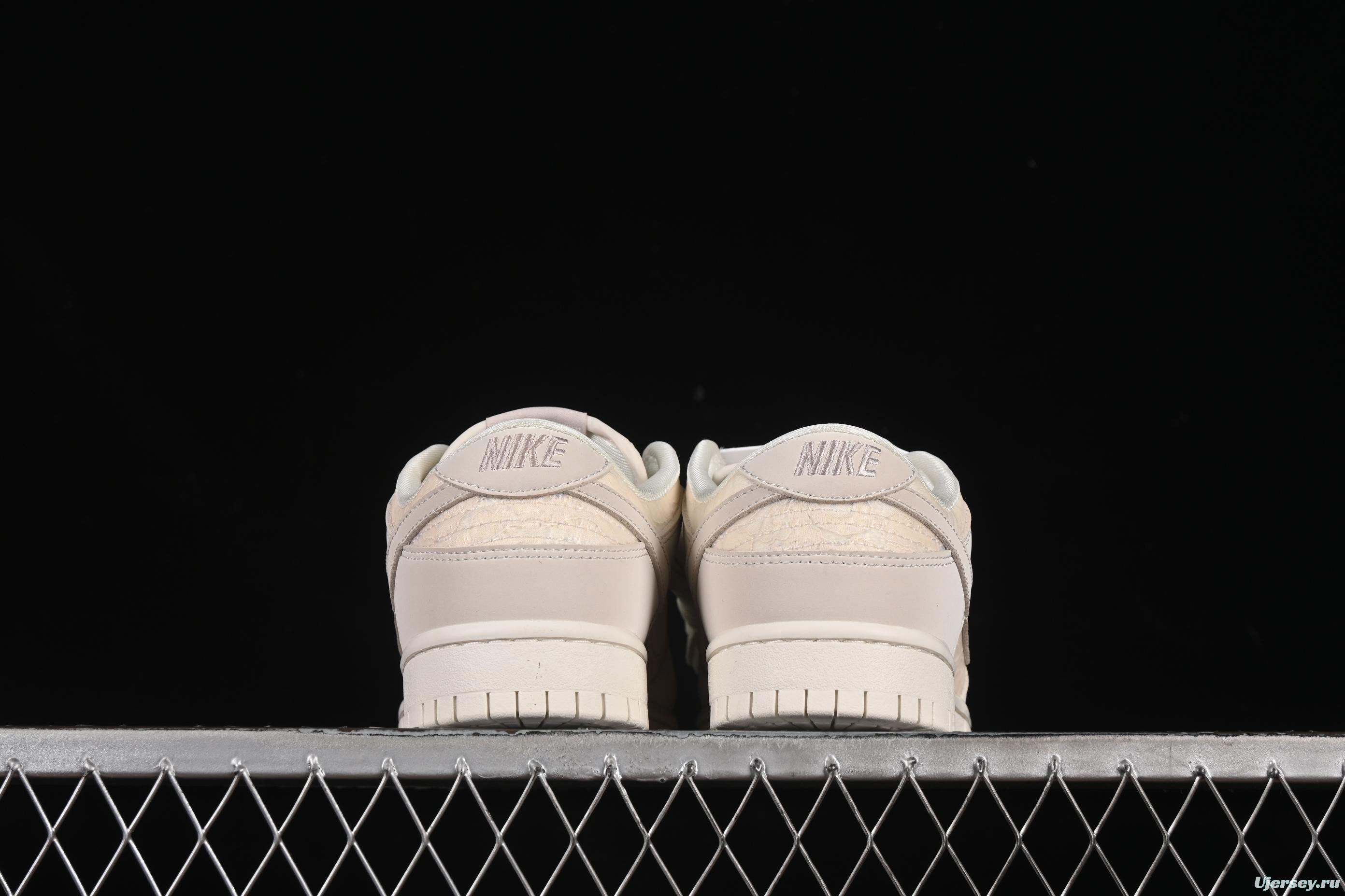 Nike SB Dunk Low Light Orewood Brown Lace Floral Skate Shoes - HJ5870-100