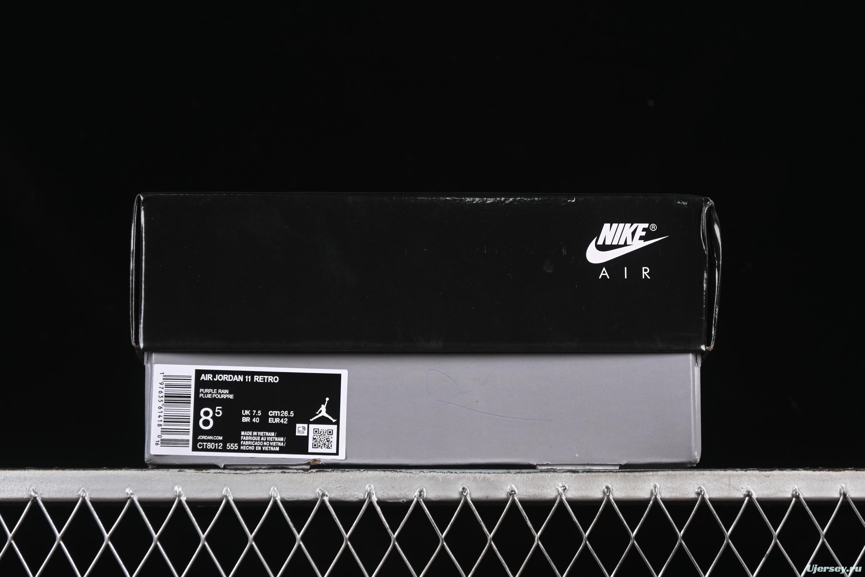 Nike Air Jordan 11 Retro CT8012-555 Basketball Shoes in Lavender Corduroy