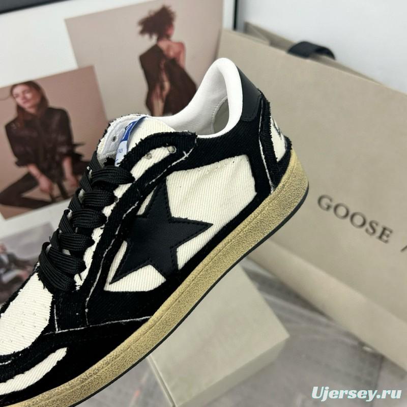 2024 Unisex GGDB Black White Canvas Leather Low Top Sneakers MJ00260