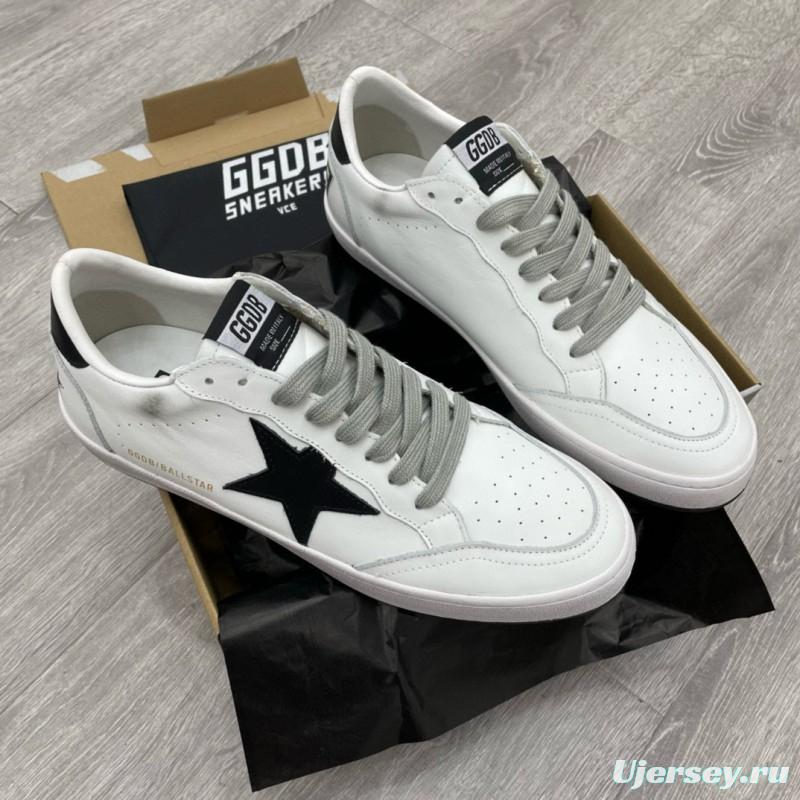 2024 Unisex GGDB White Black Leather Sneakers MJ00260