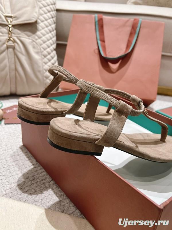 2025 LP Beige Suede Slippers LY00250