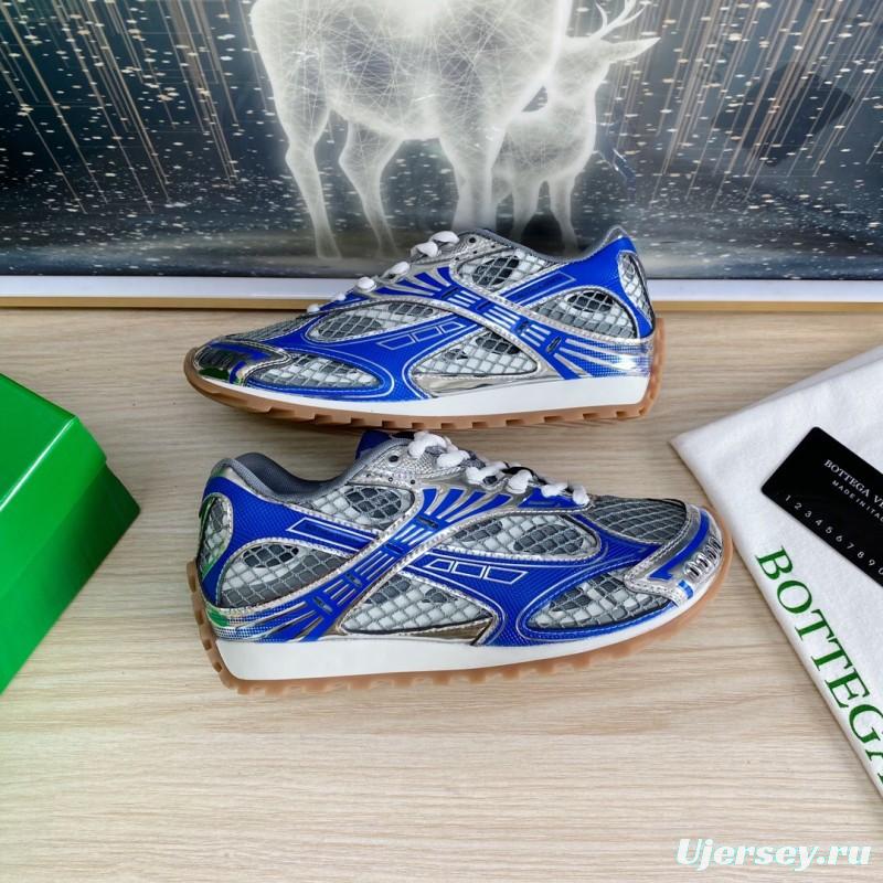 2025 Unisex BV Blue Grey Mesh Leather Running Shoes LY00310