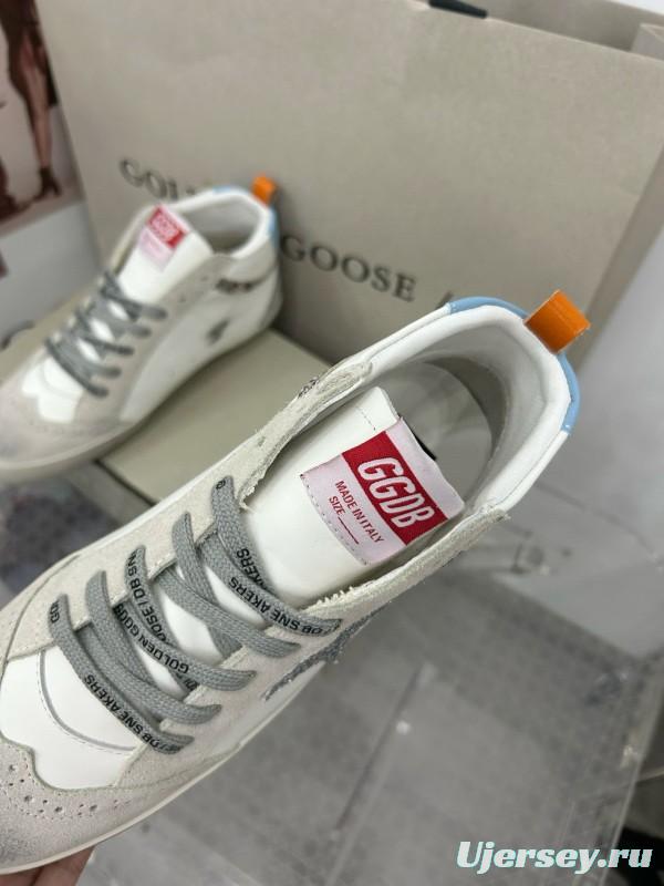 2024 Unisex GGDB White Grey Suede Leather High-Top Sneakers MJ00300