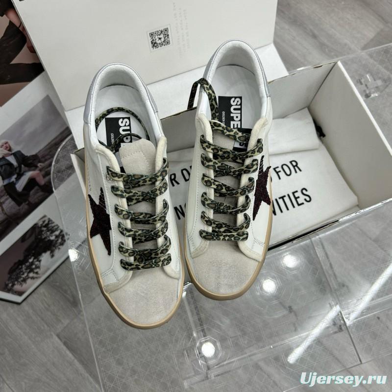 2025 Unisex GGDB White Red Leather Sneakers 63534