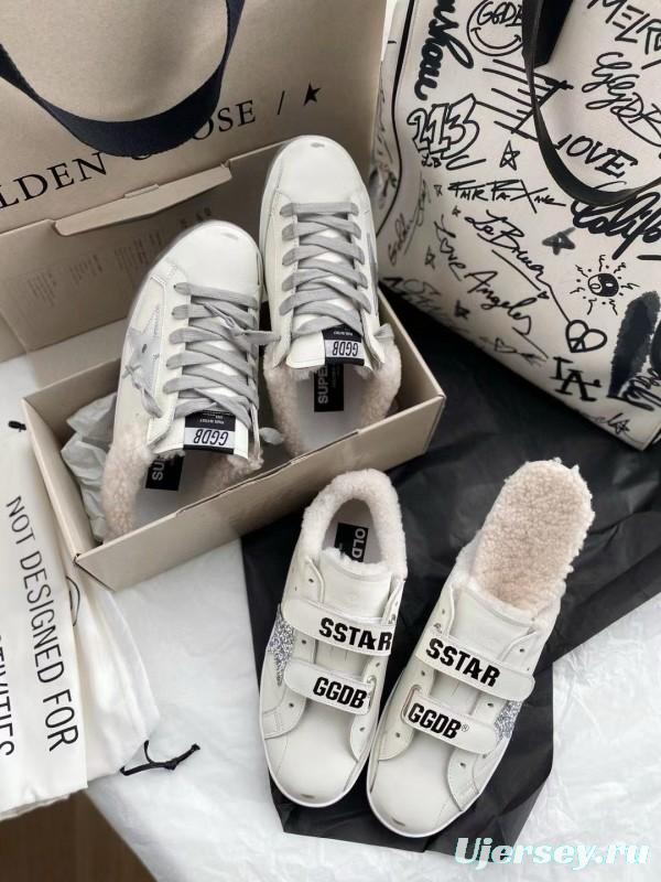 2024 Slippers GGDB White Shearling Slippers MJ00280
