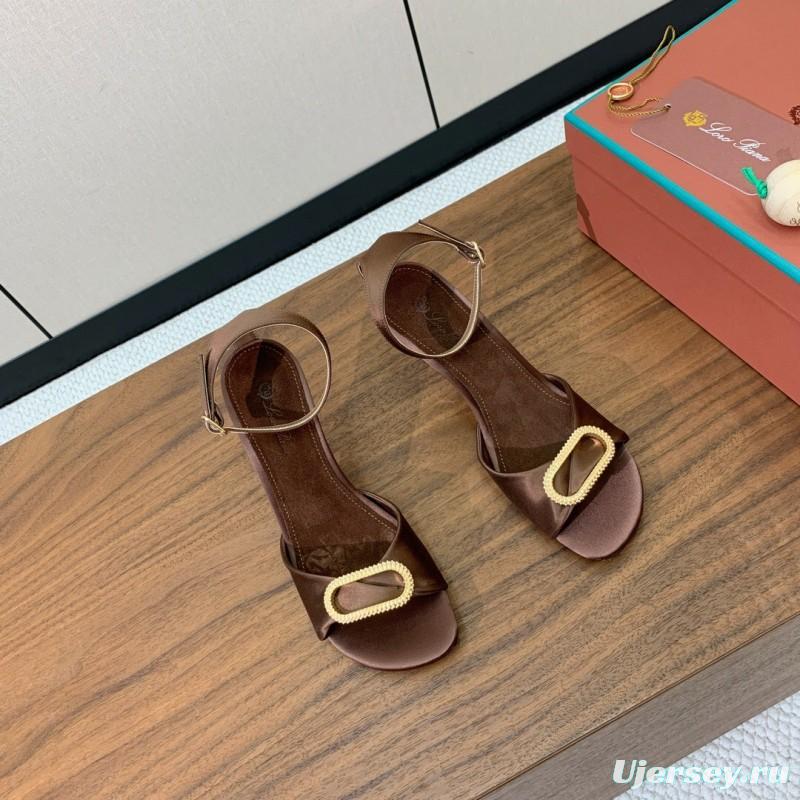 2025 Women Le Parmentier Brown Leather Sandals KFY00280