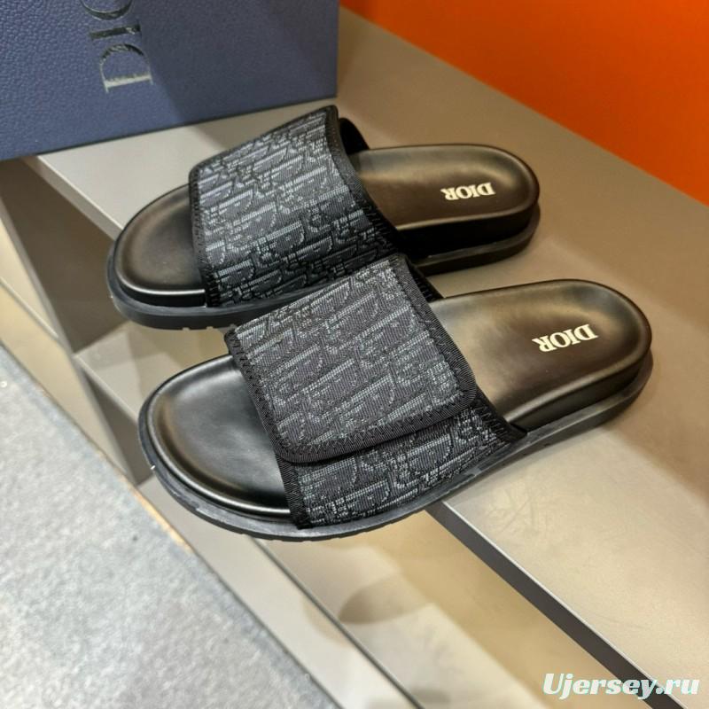 2024 Dior black mesh slippers MJ00180