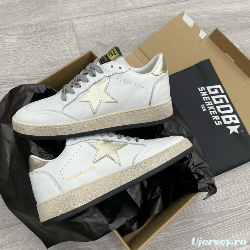 2024 Unisex GGDB White Gold Leather Sneakers MJ00260