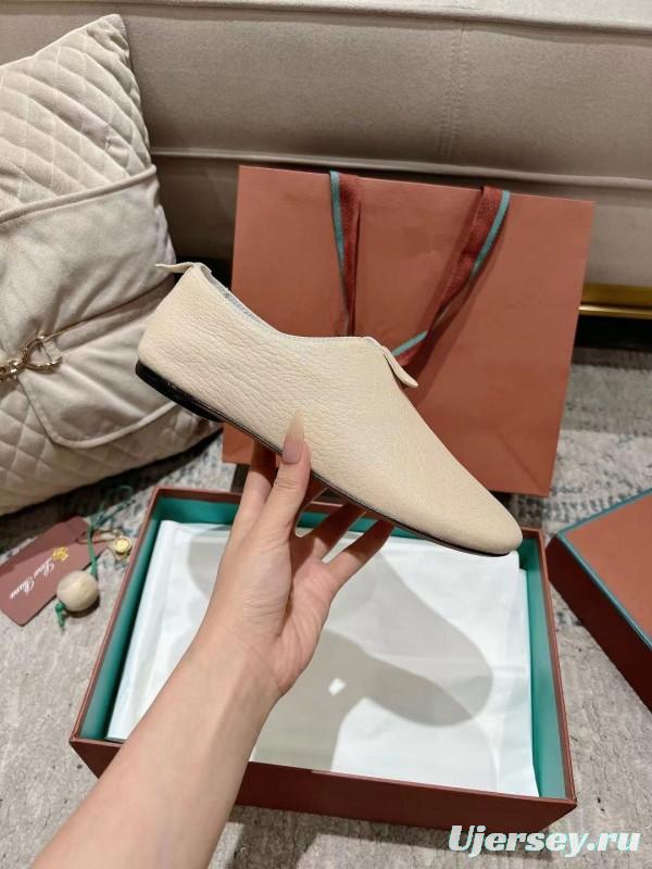 2025 Women LP Light Beige Leather Casual Shoes LY00300