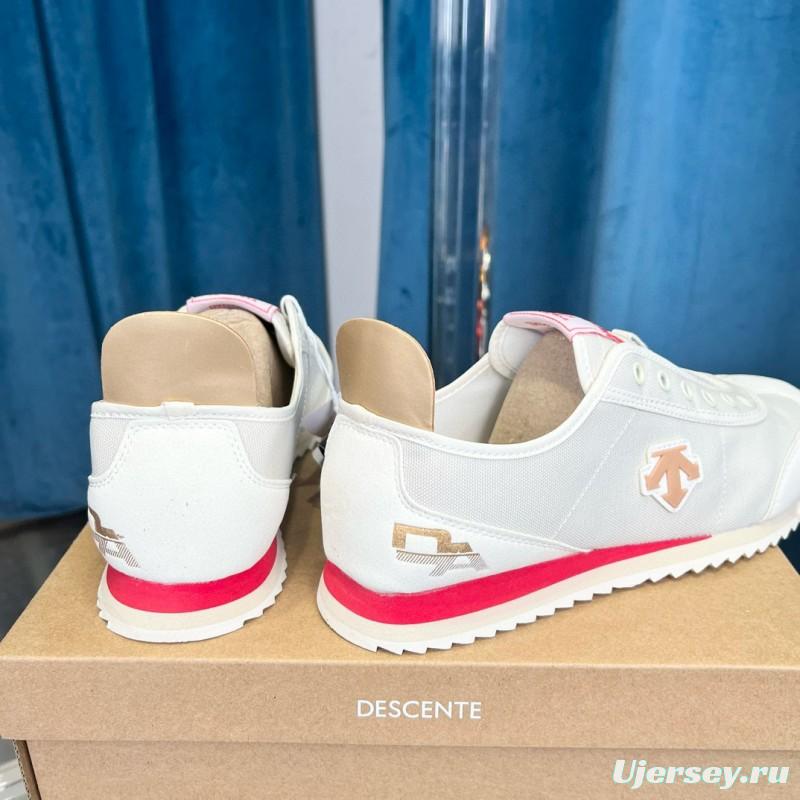 2024 Unisex DESCENTE White Canvas Plimsolls MJ00280