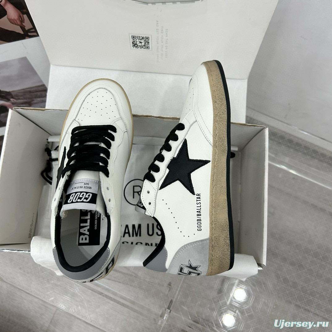 2024 Unisex GGDB White Black Leather Sneakers MJ00260