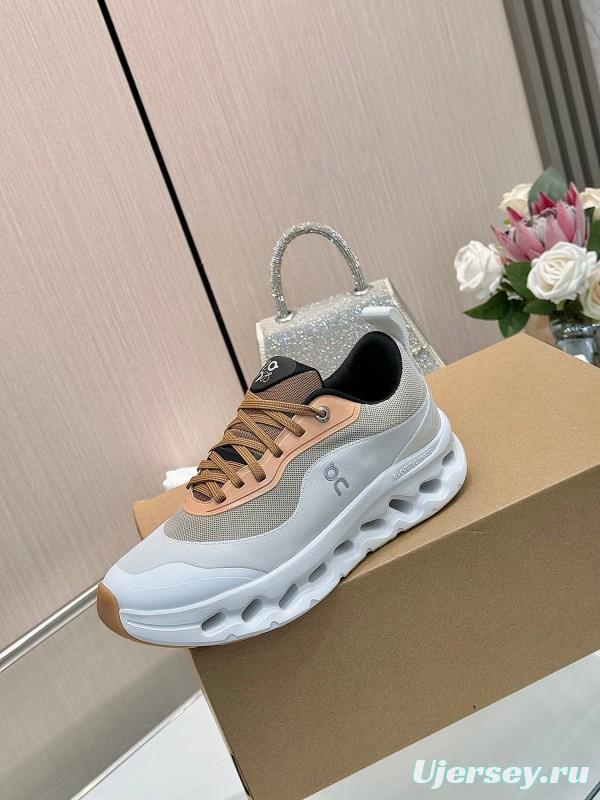 2025 Unisex Loewe White Army Green Orange Blue Black Polyester Mesh Running Shoes Collaboration KFY00300