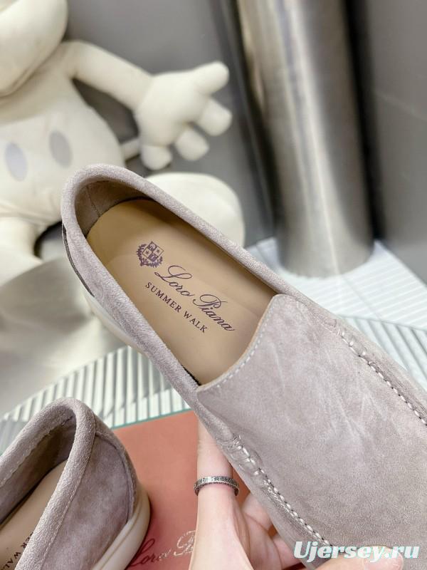 2024 Unisex Le Parmentier Beige Suede Loafers MJ00270