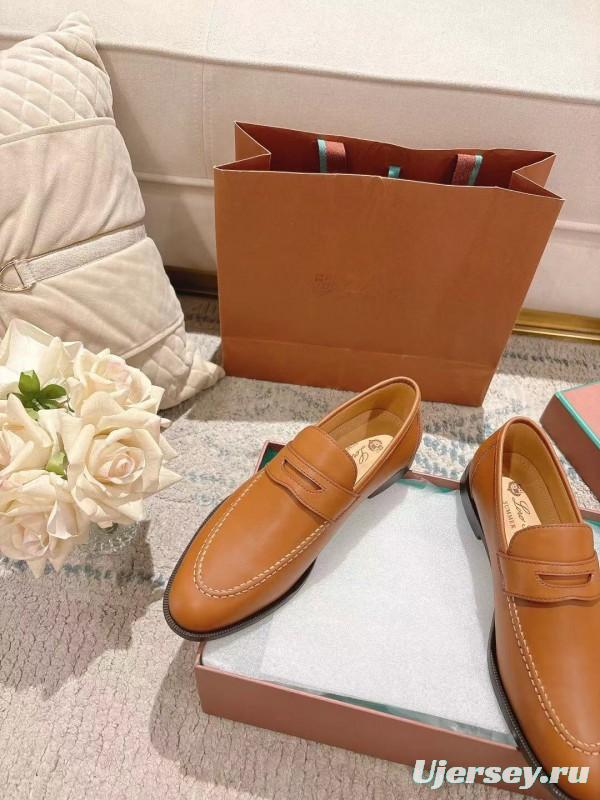 2025 Women LP Brown Leather Loafer LY00340