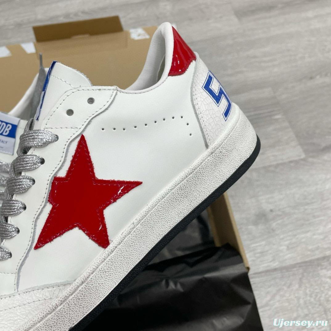 2024 Unisex GGDB White Red Leather Sneakers MJ00260