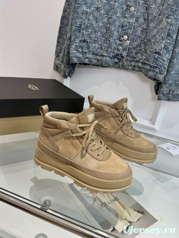 2024 Unisex UGG beige suede leather boots MJ00300