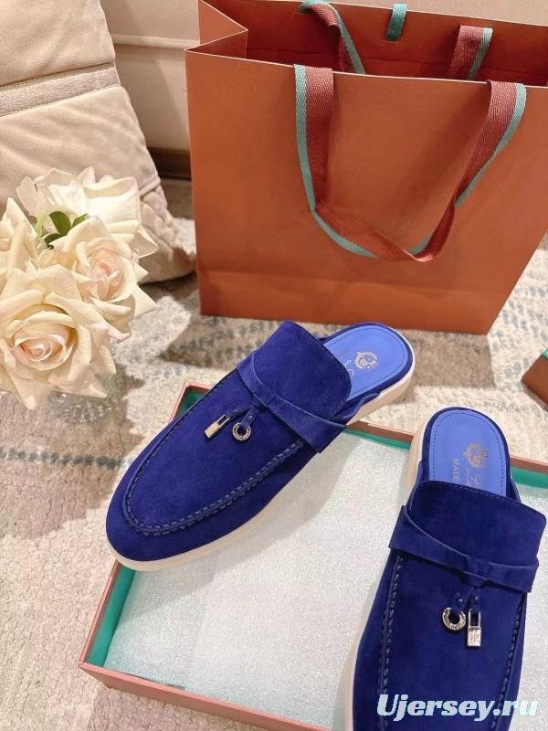 2025 Women LP Blue Suede Loafers LY00260(F)