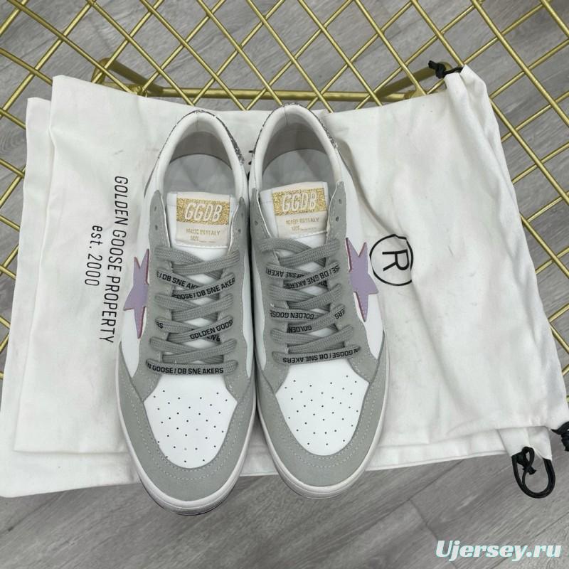 2024 Unisex GGDB White Purple Grey Leather Suede Low Top Sneakers MJ00260