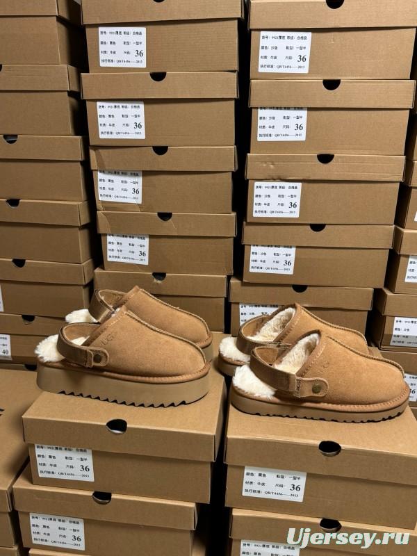 2024 UGG Walnut Suede Slippers MJ00170