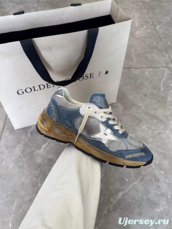 2024 Unisex GGDB Grey Blue Mesh Suede Sneakers