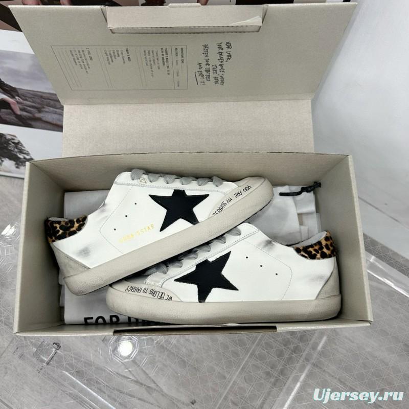 2025 Women GGDB White Black Leather Sneakers LY00360