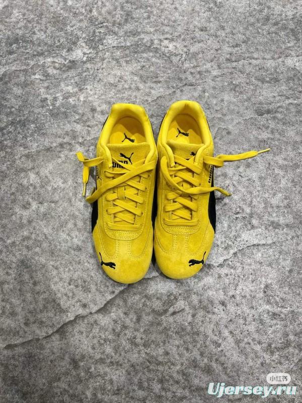2025 Women Puma Yellow Suede Sneakers KFY00260