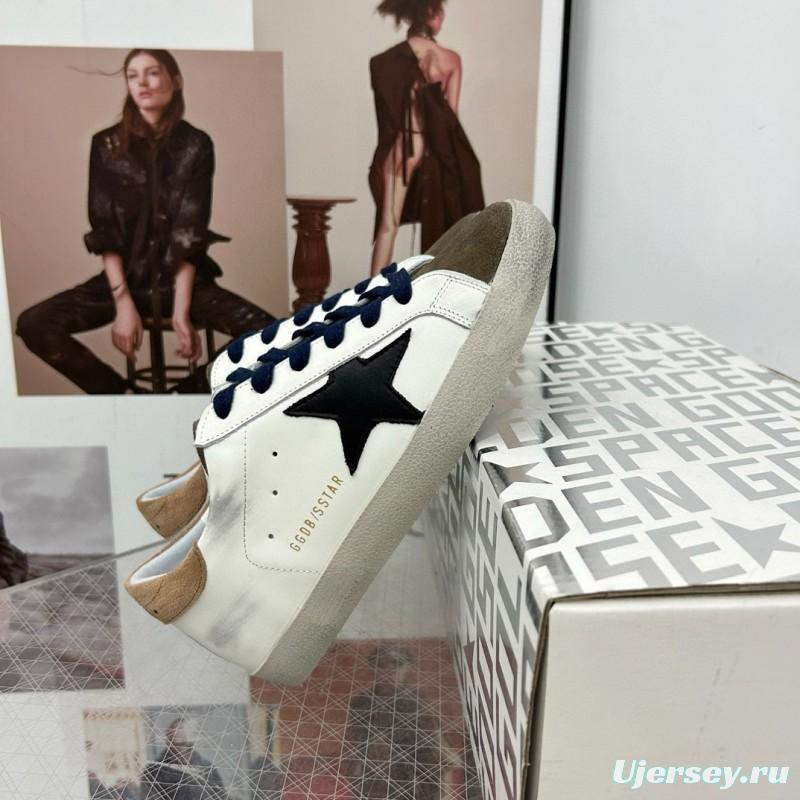 2025 Women GGDB White Black Suede Leather Sneakers