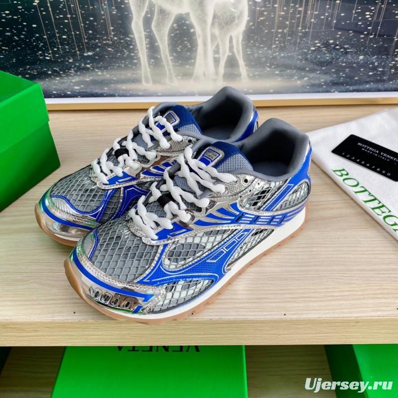 2025 Unisex BV Blue Grey Mesh Leather Running Shoes LY00310