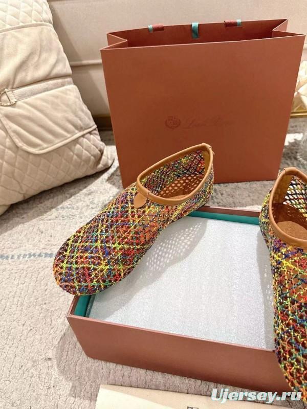 2025 Women Le Parmentier Multicolor Knit Ballet Flat LY00250