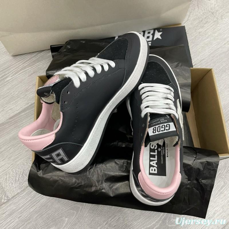 2024 Unisex GGDB Black Pink Leather Suede Sneakers MJ00260