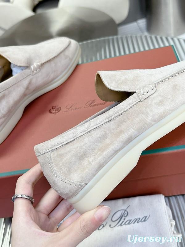 2024 Unisex Le Parmentier Beige Suede Loafers MJ00270