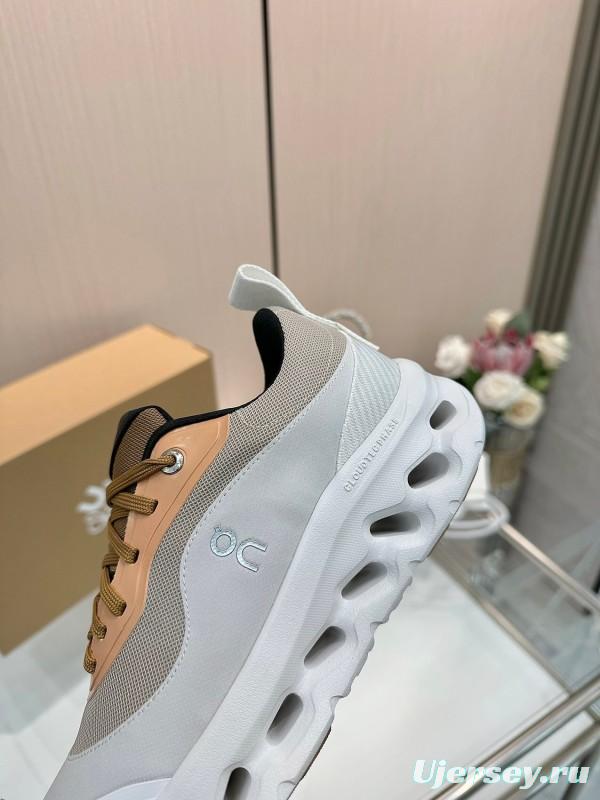 2025 Women Loewe Beige White Mesh Sneakers