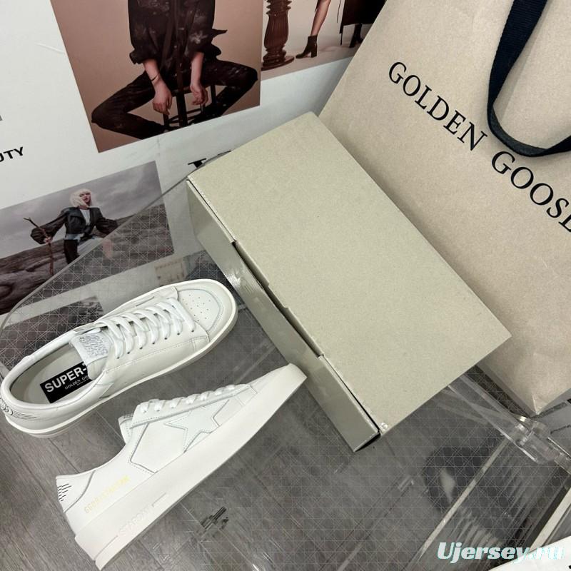 2024 Unisex GGDB White Leather Low Top Sneakers MJ00260