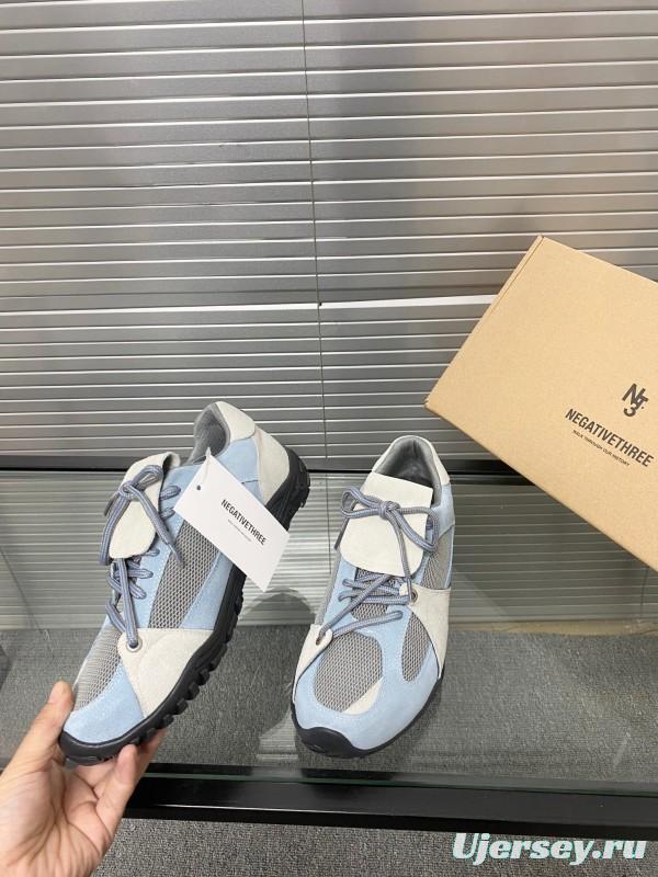 2025 Women Puma Light Blue White Oxford Leather Breathable Sneakers KFY00280