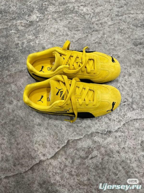 2025 Women Puma Yellow Suede Sneakers KFY00260