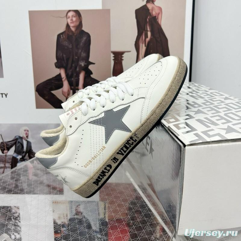 2024 Unisex GGDB White Grey Leather Sneakers MJ00260