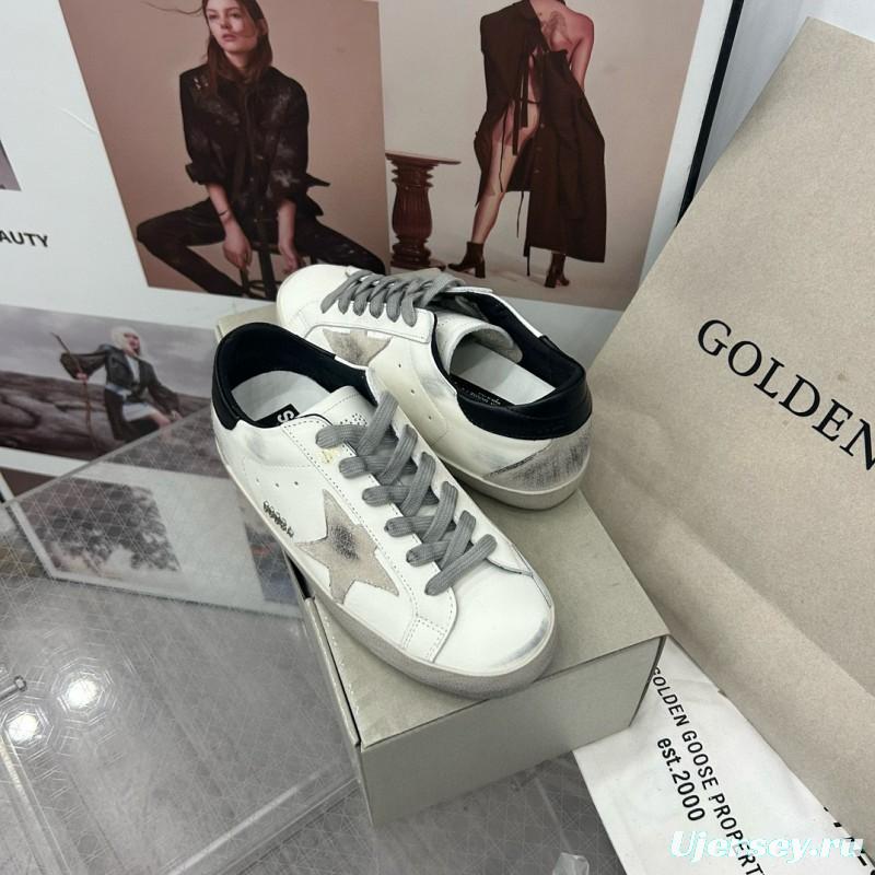 2024 Unisex GGDB White Black Leather Sneakers