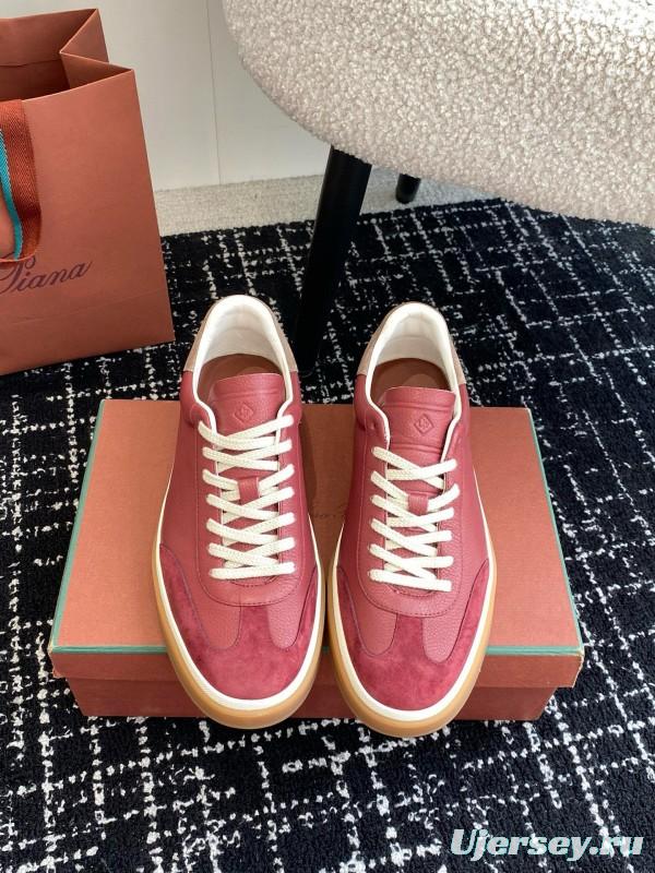 2024 Unisex LP Red Pink Leather Sneakers MJ00320