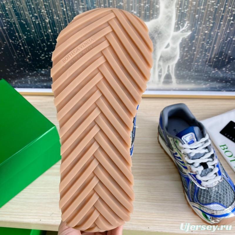 2025 Unisex BV Blue Grey Mesh Leather Running Shoes LY00310