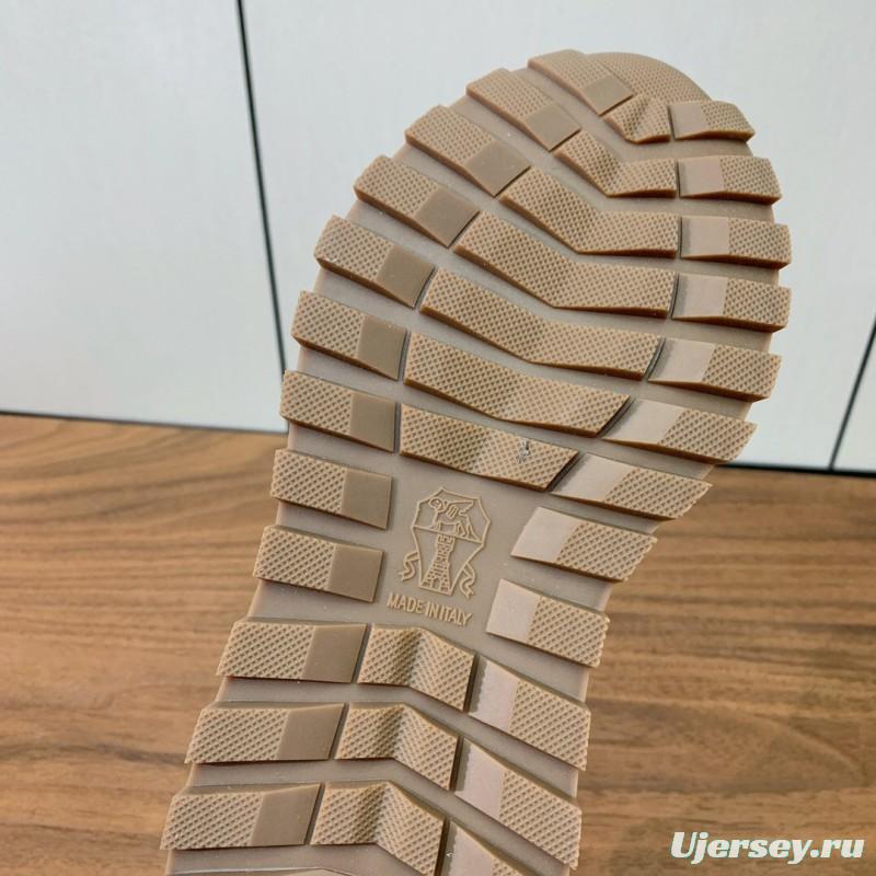 2025 Unisex Brunello Cucinelli Grey Silver Suede Mesh Sneakers