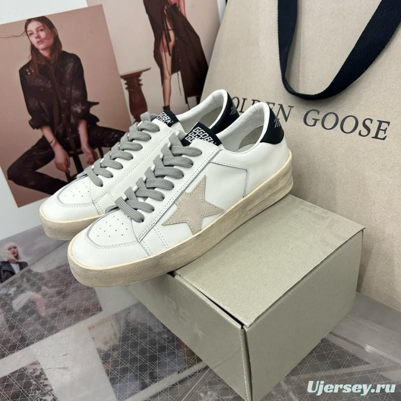 2024 Unisex GGDB White Grey Leather Sneakers MJ00260