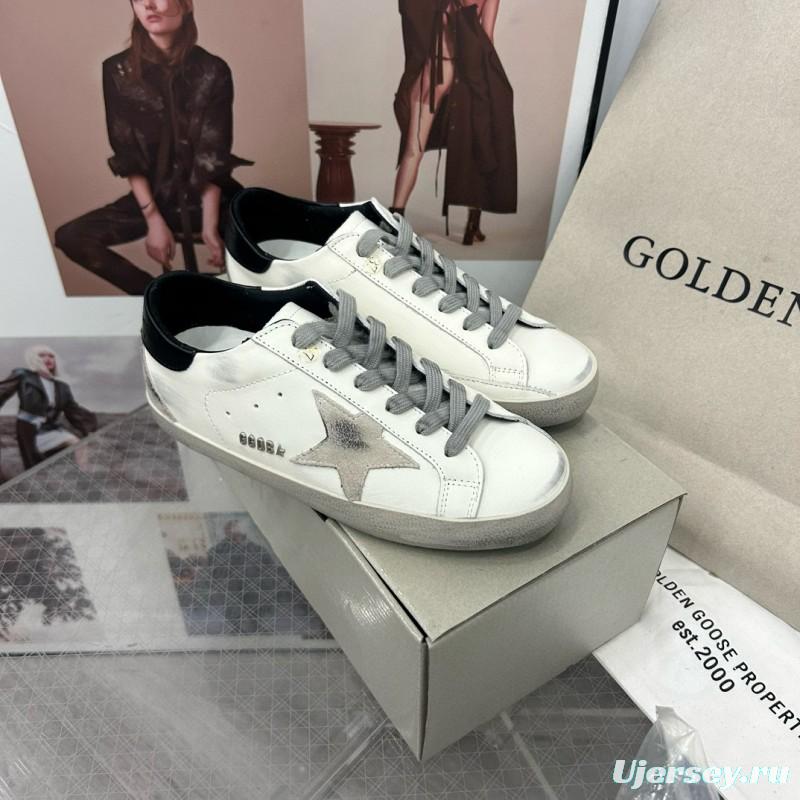 2024 Unisex GGDB White Black Leather Sneakers