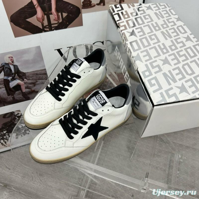 2024 Unisex GGDB White Black Leather Sneakers MJ00260
